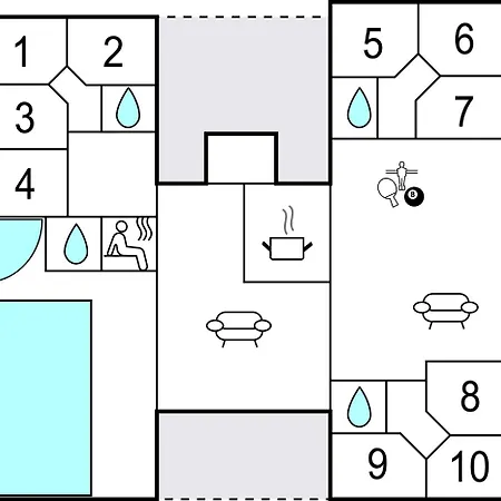 12 Bedroom Beautiful In Feriehus *